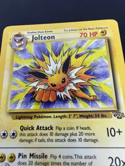 Jolteon Pokemon TCG Jungle 20/64 Regular Unlimited Rare Non-Holo MP WOTC Vintage - Image 2