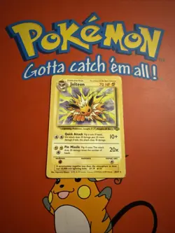 Jolteon 20/64 Pokemon Card TCG Jungle Unlimited Non Holo Rare MP - Image 1