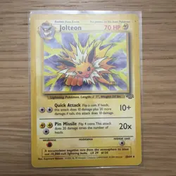 Jolteon 20/64 Pokemon Card TCG Jungle Unlimited Non Holo Rare MP WOTC - Image 1