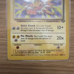 Jolteon 20/64 Pokemon Card TCG Jungle Unlimited Non Holo Rare MP WOTC - Image 3