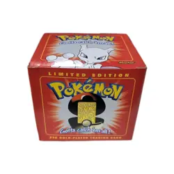 Pokemon - Mewtwo Nintendo 23k Gold Plated Burger King Trading Card Ripped Box - Image 1