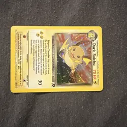 Dark Raichu 83/82 Holo Rare (Swirl) Team Rocket Vintage Card WOTC Pokemon TCG - Image 2