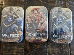 One Piece Tin Pack Set Vol 2 Set of 3 | TS-02 OP-13 | Sealed Bandai Ships Fast - Image 1