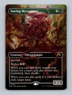 Sowing Mycospawn (Borderless) Modern Horizons 3 Non-Foil MTG NM - Image 1