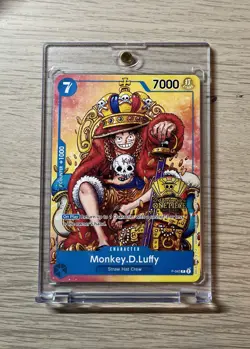 Monkey D. Luffy P-043 (2nd Anniversary Stamped Promo) One Piece TCG English NM - Image 1