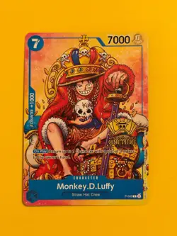 One Piece TCG - Monkey.D.Luffy P-043 (2nd Anniversary Stamped Promo) - English - Image 1