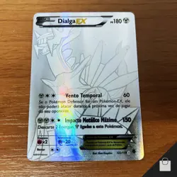 Dialga EX 122/119 XY Phantom Forces 2014 Pokemon Brazilian Full Art Card Rare MP - Image 1