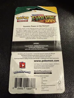 Pokemon TCG Evolving Skies Checklane Blister Pack with Galarian Slo Promo SEALED - Image 2
