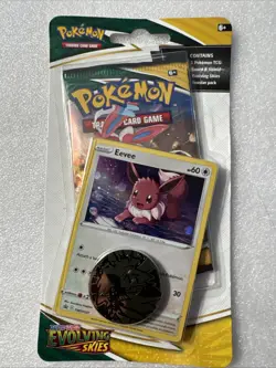 Pokemon TCG Evolving Skies Checklane Blister Pack with Eevee Promo SEALED - Image 1