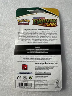 Pokemon TCG Evolving Skies Checklane Blister Pack with Eevee Promo SEALED - Image 2