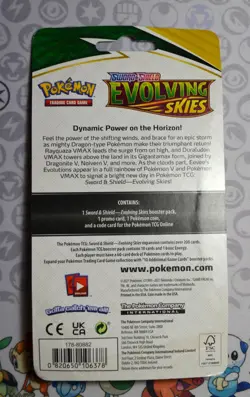 Pokemon TCG Evolving Skies Checklane Blister Pack with Eevee Promo SEALED - Image 2