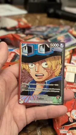 One Piece TCG OP13-004 Sabo Alt Art Leader AA Card Game CCG English - Image 1