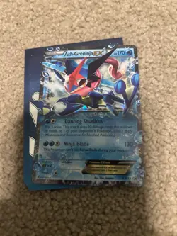 Pokemon TCG Ash-Greninja EX Black Star Promo Holo Card XY133 Near Mint Condition - Image 1