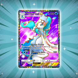 Primarina ex #80 Special Art Rare Pokemon TCG Pocket Eevee Grove Holo Card - Image 1