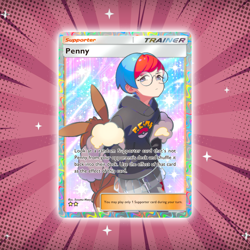 Penny #86 Special Art Rare Pokemon TCG Pocket Eevee Grove Holo Card - Image 1