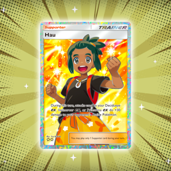 Hau #85 Special Art Rare Pokemon TCG Pocket Eevee Grove Holo Card - Image 1