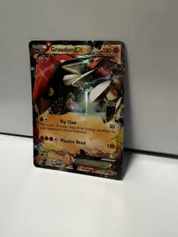 Pokemon Card Groudon EX XY42 XY Black Star Promo Half Art Ultra Rare L/P - Image 2