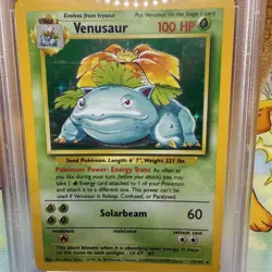 1999 Pokemon Card Venusaur 15/102 - Holo - PSA 7 - Image 3