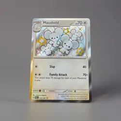Maushold 210/091 Paldean Fates Shiny Vault Pokemon Card NM/M Condition - Image 1