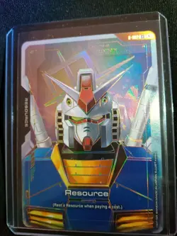 Resource R-002 C++ Gundam Newtype Rising RX-78-2 Alt Art Foil Holo Card Game NM - Image 1