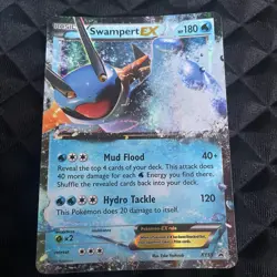 Pokemon Card Swampert EX XY55 Black Star Promo NM - Image 1