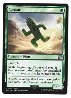 Magic The Gathering Final Fantasy Cards Cactuar - FINAL FANTASY (FIN) - Image 1