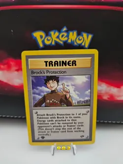 Pokemon TCG | Gym Challenge | Brock's Protection | 1st Edition Card | 101/132 - Image 1