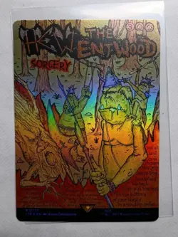 Hew the Entwood Foil (Borderless Poster) MTG Lord Of The Rings Lotr - Image 1
