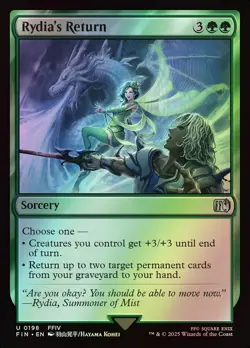 MTG Magic FIN Final Fantasy - 1x FOIL EN NM 0198 U Rydia's Return - Image 1
