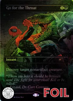 MTG Go for the Throat (Rainbow) (1986) | NM Foil | Secret Lair Spider-Man {SLD} - Image 1