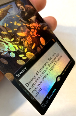 MTG Blood Money Commander *EXTENDED ART FOIL* Legends Baldur's Gate 571 NM - Image 2