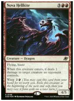 Edge of Eternities #148 Nova Hellkite Foil - Image 1