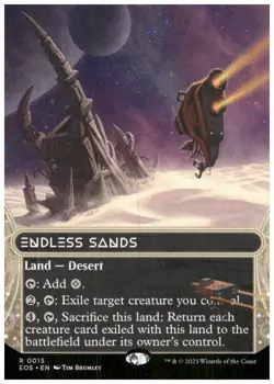 MTG -Endless Sands Borderless - Edge of Eternities Stellar - Image 1