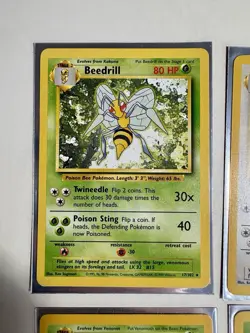 Vintage Pokemon Card Lot, Base Set Non Holo Rare, Lot of 12 Cards: NM-MP - Image 2