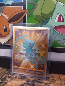 Mew 025/025 Pokemon TCG SWSH Celebrations 25th Anniversary Gold Holo Rare - Image 2