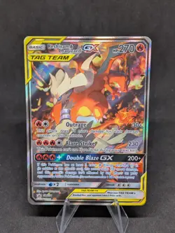 Pokemon Tag Team Reshiram & Charizard GX SM201 Black Star Promo - Image 1