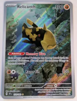 Pokemon TCG Relicanth Scarlet & Violet Temporal Forces Holo 173 NM - Image 1