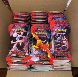 Pokemon TCG Destined Rivals Sleeved Booster Pack x10 Packs - Image 1