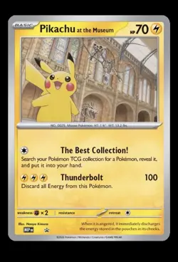 Brand New Sealed - Pokemon TCG Pikachu At The Museum Promo Card - Image 1