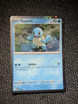 Squirtle 048 Cosmos Holo Black Star Promo Card with Swirl🌀 pokemon - Image 5