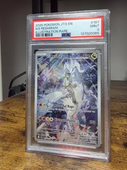 2025 Pokemon S&V Journey Together N'S Reshiram Illustration Rare PSA 9 #167 - Image 1