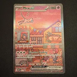 Pokemon TCG Mew EX 053 Holo Black Star Promo Scarlet & Violet 151 NM Condition - Image 1