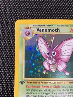Venomoth 13/64 1st Edition Holo Rare Jungle Set Pokemon TCG LP/NM - Image 2