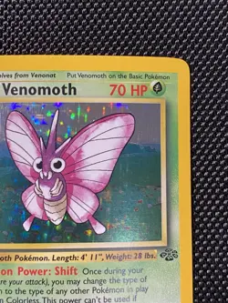 Venomoth 13/64 1st Edition Holo Rare Jungle Set Pokemon TCG LP/NM - Image 3