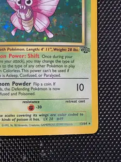 Venomoth 13/64 1st Edition Holo Rare Jungle Set Pokemon TCG LP/NM - Image 4