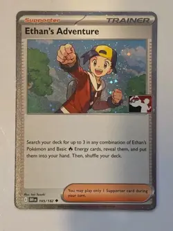 Ethan’s Adventure 165/182 Stamped Play Prize Pack Cosmo Holo Pokemon Vol 8 - Image 1