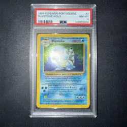 Blastoise 1999 Base Set Portuguese #2 Holo Pokemon TCG PSA 8 - Image 3