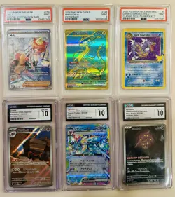 Pokemon Lot of 6 PSA/CGC Slabs Dark Gyarados Miraidon Mela Crustle Vaporeon - Image 1