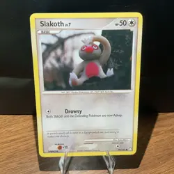 Pokemon TCG Slakoth 99/123 Mysterious Treasures Common LP NM - Image 1