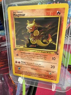 Pokemon TCG Magmar Fossil Card 39/62 Regular 1st Edition Uncommon LP! - Image 1